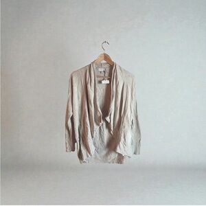 BAREFOOT DREAMS Cream Open Front Cardigan
